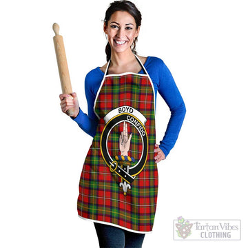 Boyd Tartan Apron with Family Crest