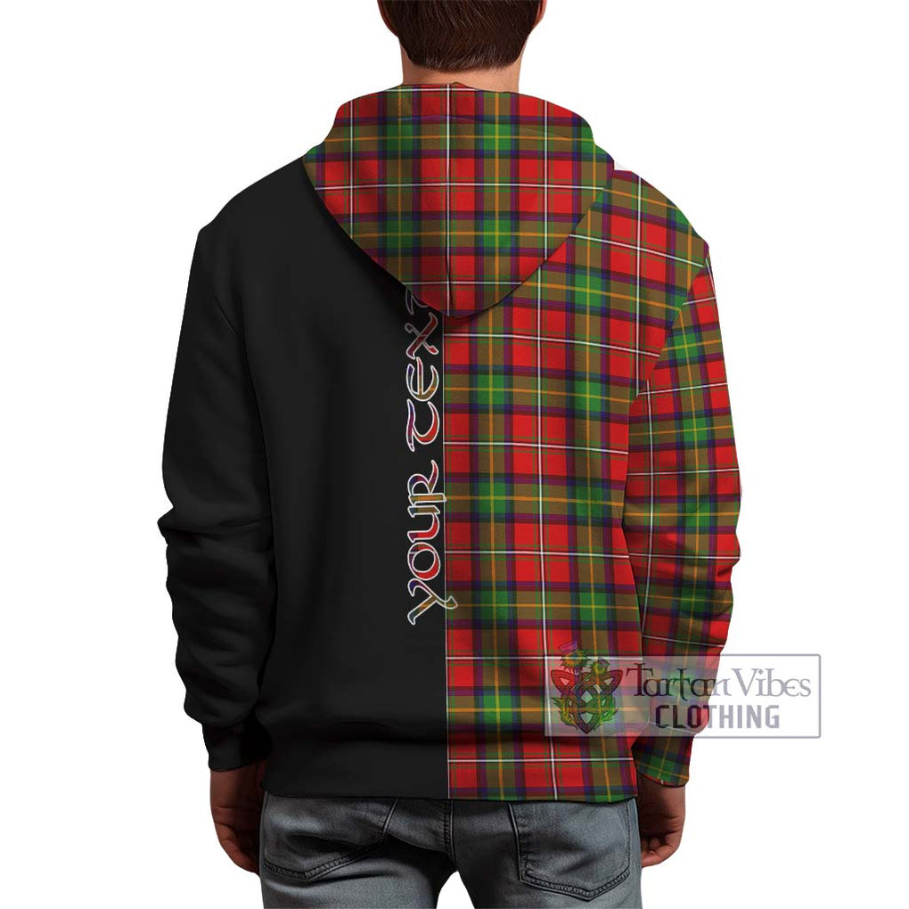 Boyd Tartan Hoodie with Family Crest and Half Of Me Style - Tartanvibesclothing Shop