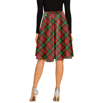 Boyd Tartan Melete Pleated Midi Skirt