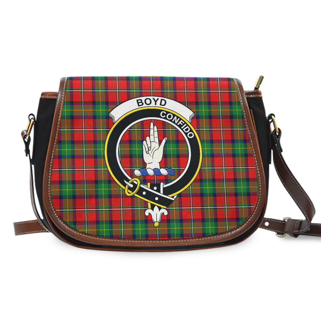 Boyd Tartan Saddle Bag with Family Crest - Tartan Vibes Clothing