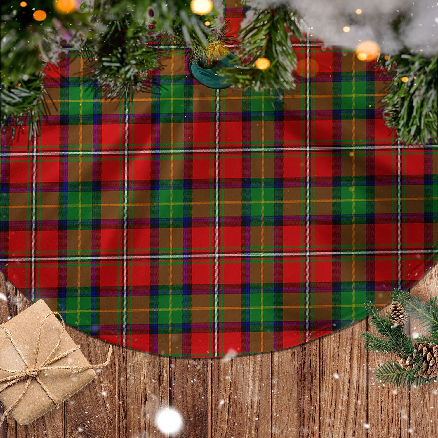 Boyd Modern Tartan Christmas Tree Skirt - Tartanvibesclothing