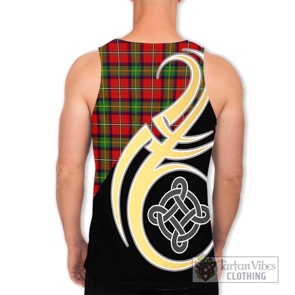 Boyd Tartan Men's Tank Top with Family Crest and Celtic Symbol Style - Tartan Vibes Clothing