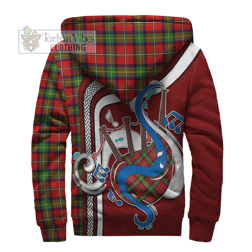 Boyd Tartan Sherpa Hoodie with Epic Bagpipe Style - Tartanvibesclothing Shop