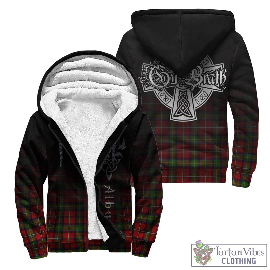 Tartan Vibes Clothing Boyd Modern Tartan Sherpa Hoodie Featuring Alba Gu Brath Family Crest Celtic Inspired