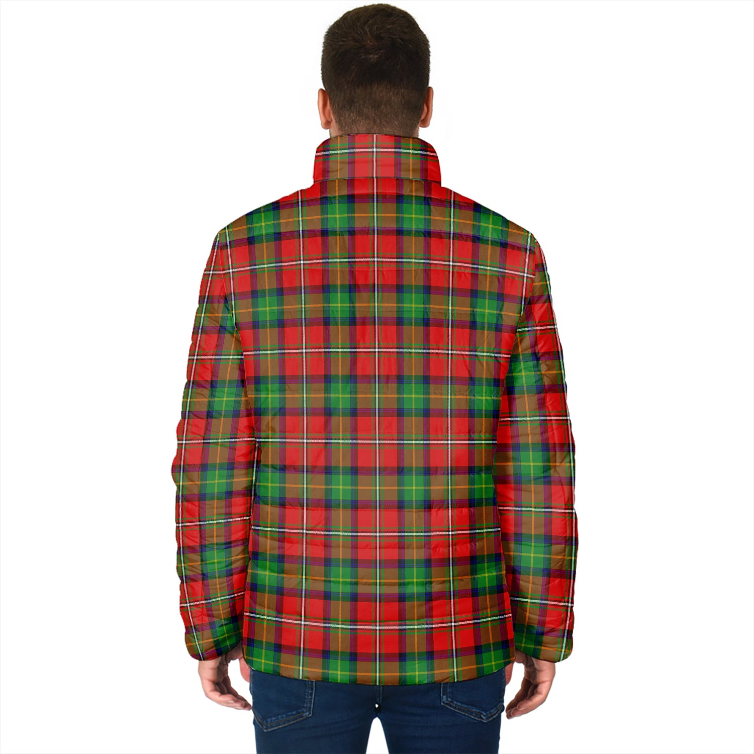 Boyd Tartan Padded Jacket with Family Crest - Tartan Vibes Clothing