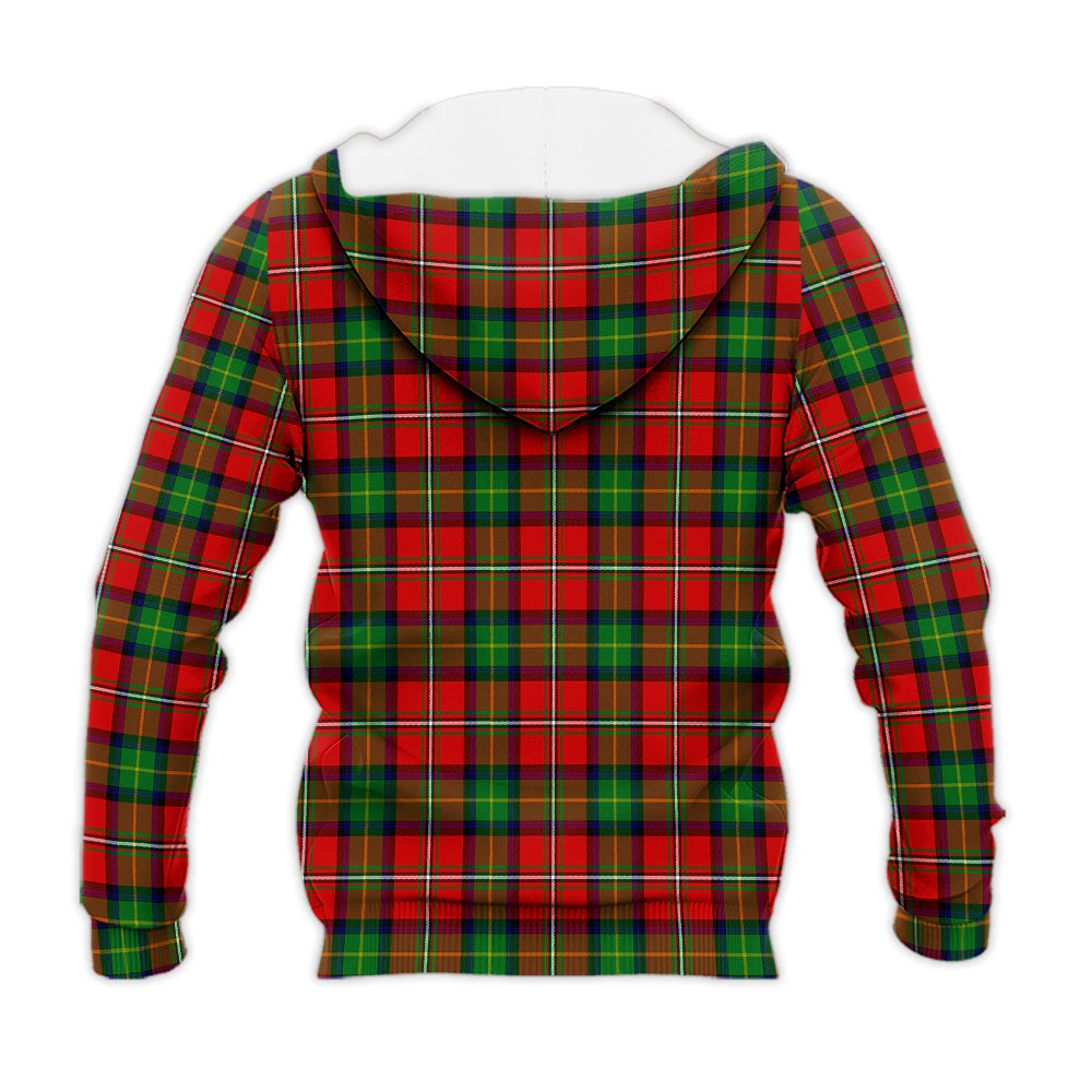 Boyd Modern Tartan Knitted Hoodie with Family Crest - Tartanvibesclothing