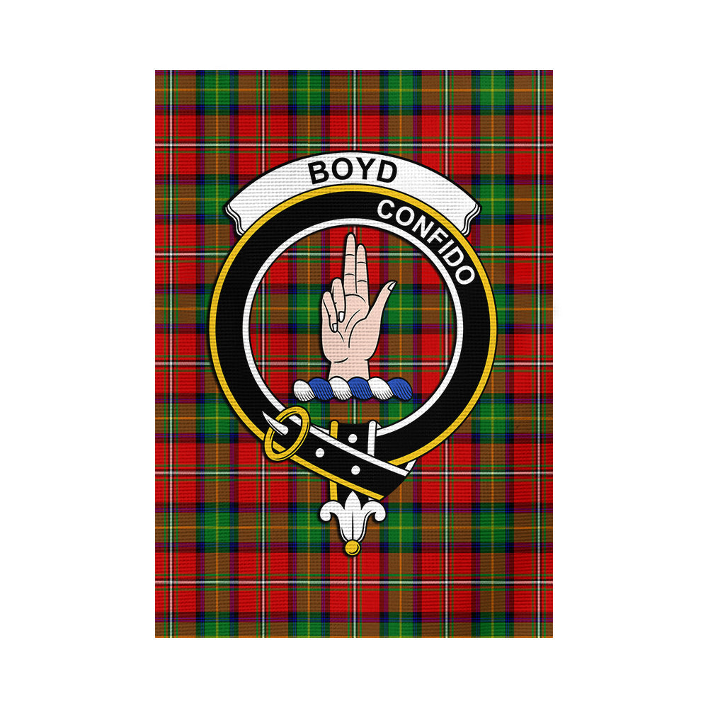 Boyd Tartan Flag with Family Crest - Tartan Vibes Clothing