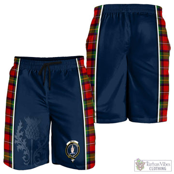 Boyd Tartan Men's Shorts with Family Crest and Scottish Thistle Vibes Sport Style