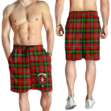 Boyd Tartan Mens Shorts with Family Crest