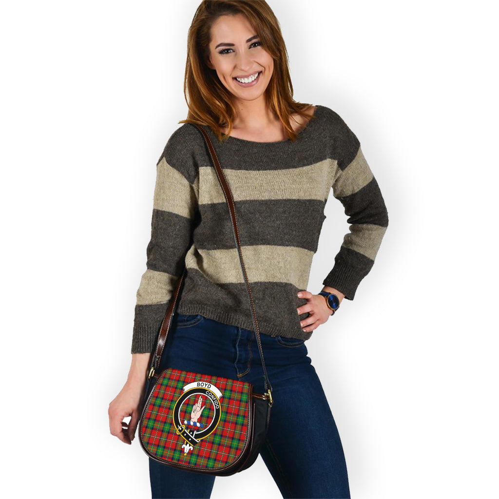 Boyd Tartan Saddle Bag with Family Crest - Tartan Vibes Clothing