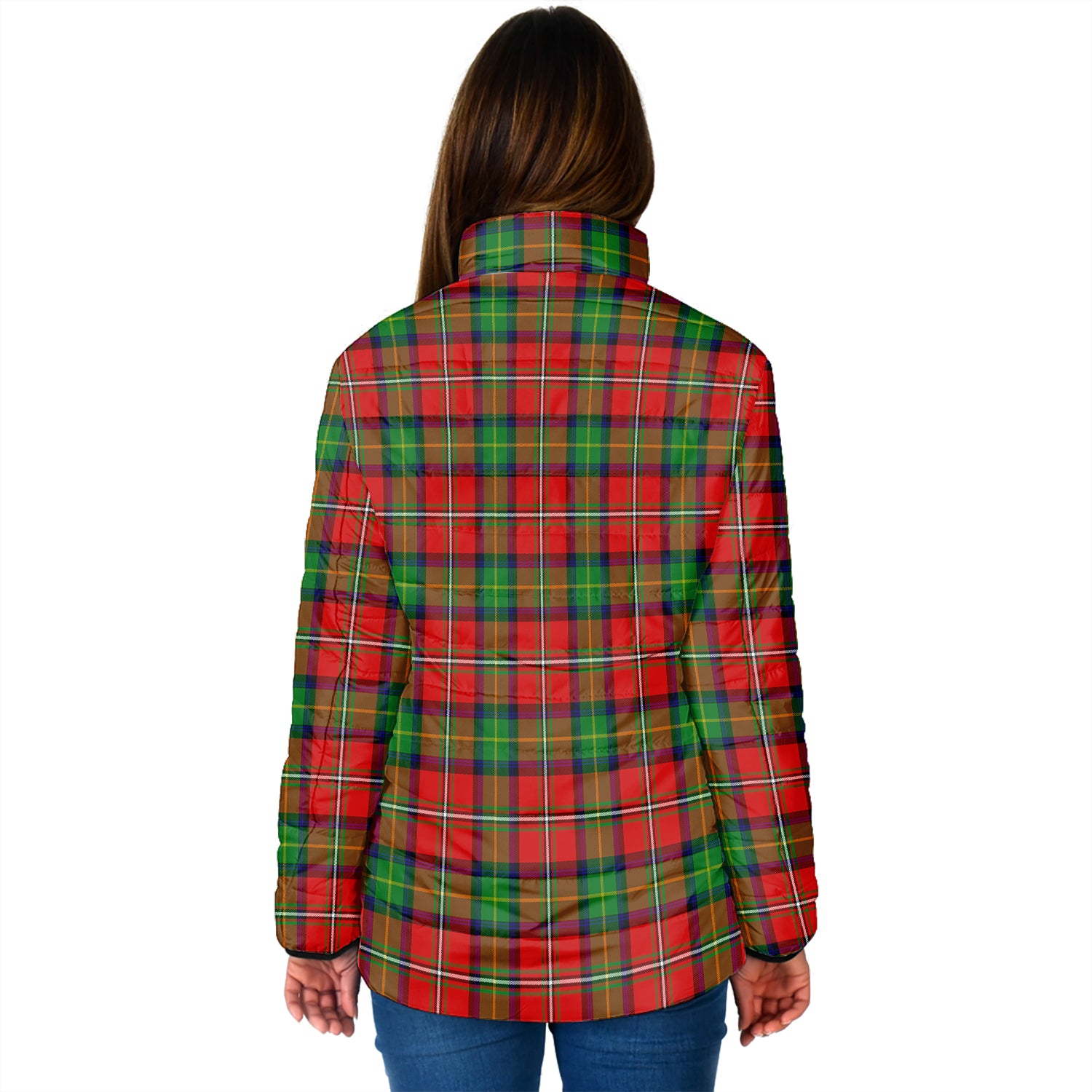 Boyd Tartan Padded Jacket with Family Crest - Tartan Vibes Clothing