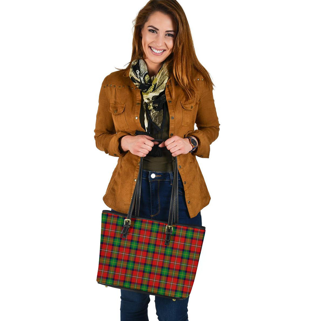 Boyd Modern Tartan Leather Tote Bag - Tartanvibesclothing