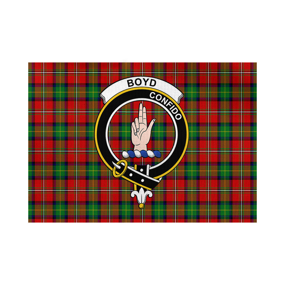 Boyd Tartan Flag with Family Crest - Tartan Vibes Clothing