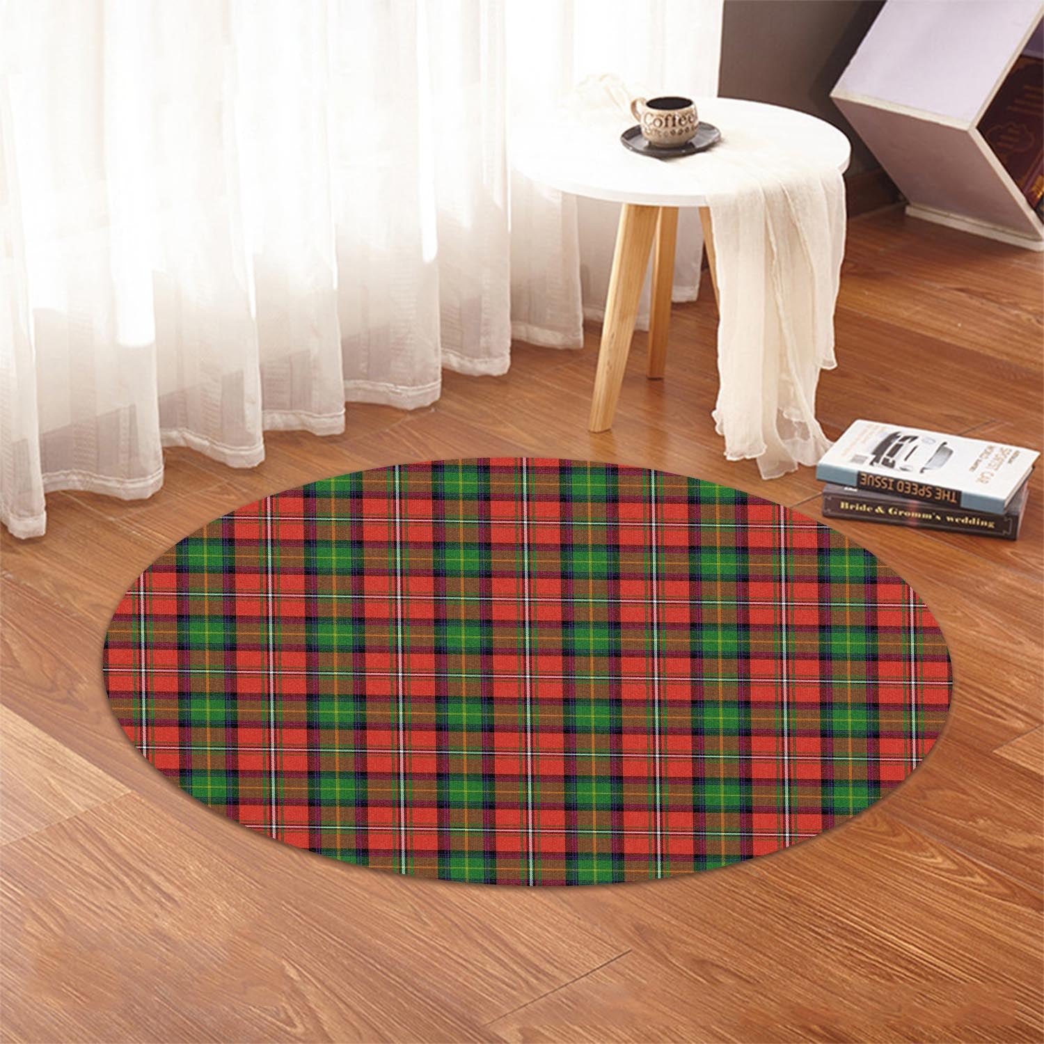 Boyd Modern Tartan Round Rug - Tartanvibesclothing