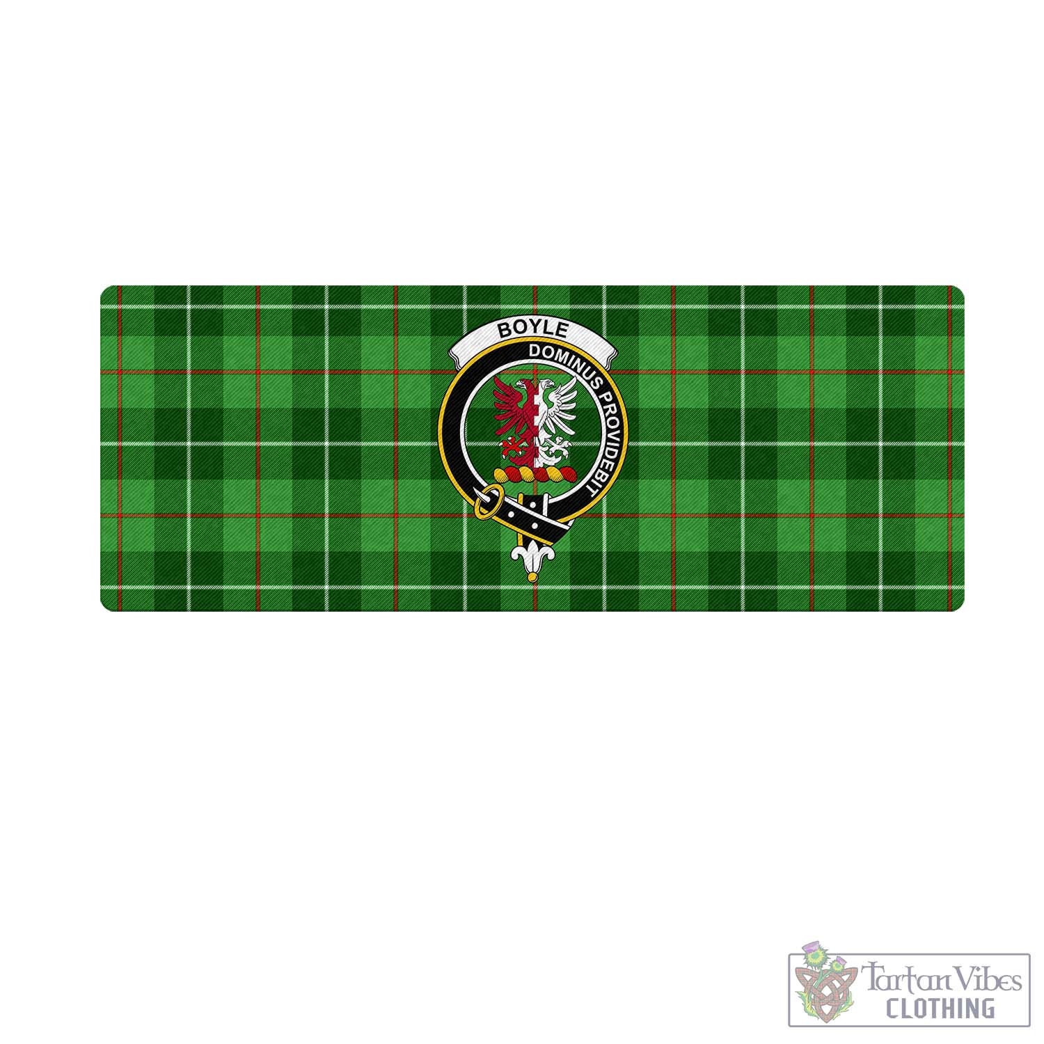 Boyle Tartan Mouse Pad with Family Crest - Tartan Vibes Clothing