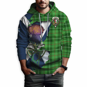 Boyle Tartan Family Crest Hoodie Scottish Thistle Celtic Inspired Pullover Hoodie - Tartan Vibes Clothing