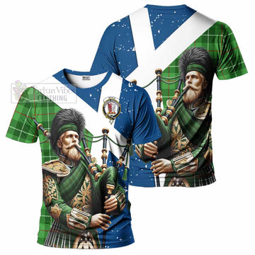 Boyle Tartan T-Shirt with Family Crest Scottish Bagpiper Vibes