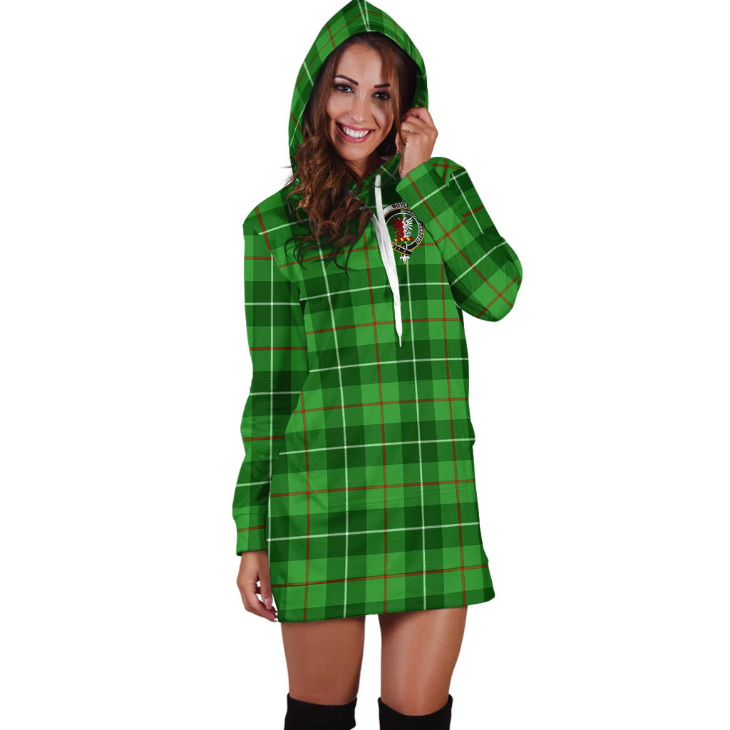 Boyle Tartan Hoodie Dress with Family Crest - Tartan Vibes Clothing