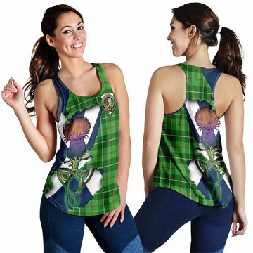 Boyle Tartan Family Crest Women's Racerback Tanks Scottish Thistle Celtic Inspired 4XL - Tartan Vibes Clothing