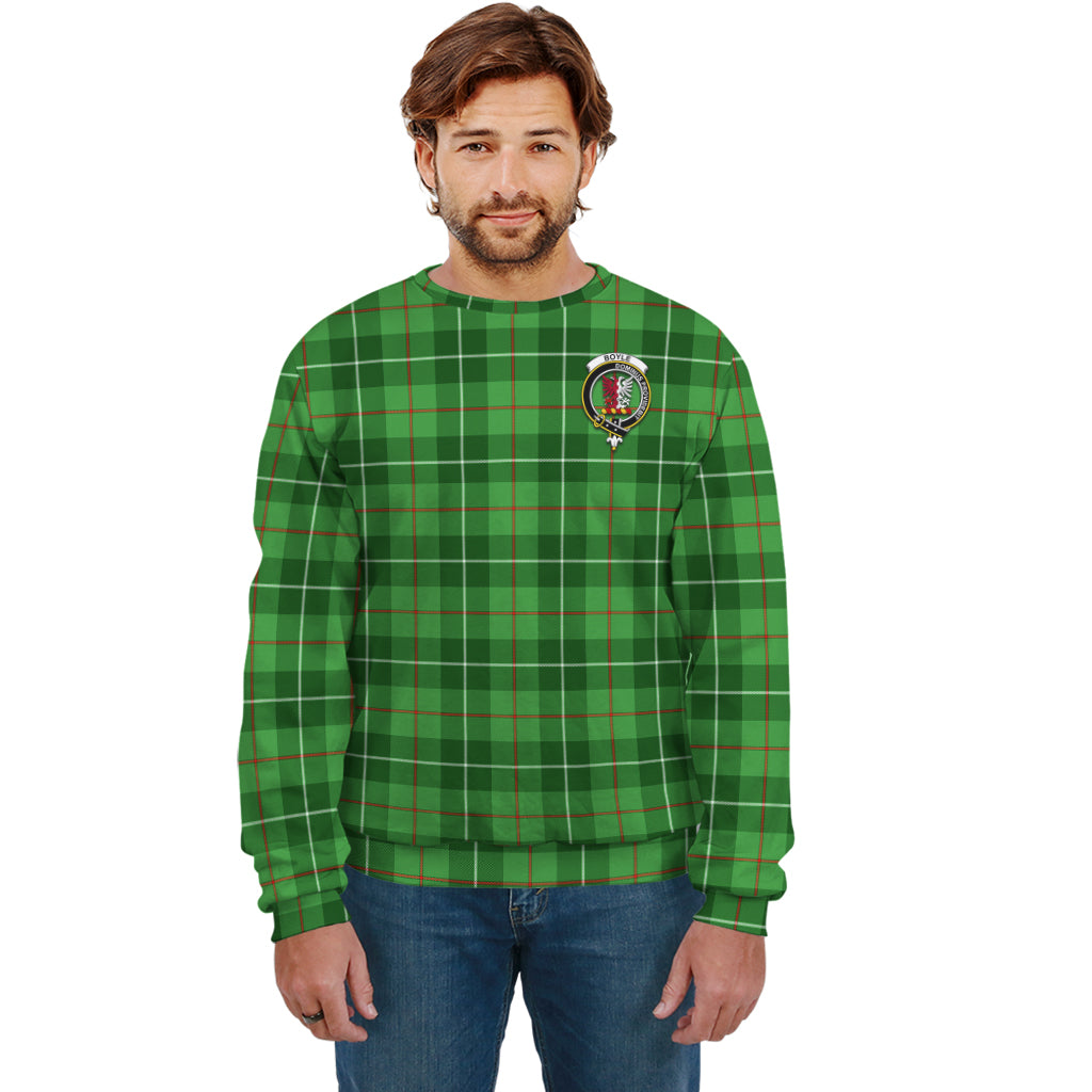 Boyle Tartan Sweatshirt with Family Crest Unisex - Tartan Vibes Clothing