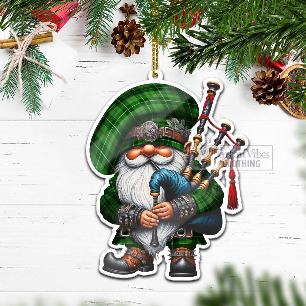 Tartan Vibes Clothing Boyle Tartan Badpiper Gnome Christmas Ornament