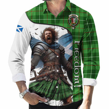 Boyle Crest Tartan Long Sleeve Button Shirt Inspired by the Freedom of Scottish Warrior