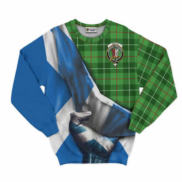 Boyle Tartan Sweatshirt with Family Crest Scotland Patriotic Style Unisex - Tartan Vibes Clothing