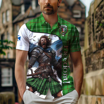 Boyle Crest Tartan Short Sleeve Button Shirt Inspired by the Freedom of Scottish Warrior