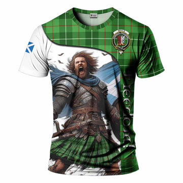 Boyle Crest Tartan T-Shirt Inspired by the Freedom of Scottish Warrior