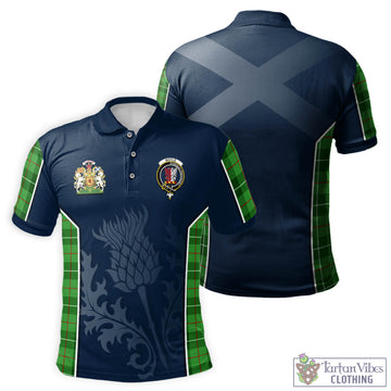 Boyle Tartan Men's Polo Shirt with Family Crest and Scottish Thistle Vibes Sport Style