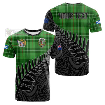 Boyle Crest Tartan Cotton T-shirt with New Zealand Silver Fern Half Style