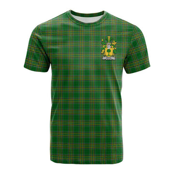 Boyle Irish Clan Tartan Cotton T-shirt with Coat of Arms