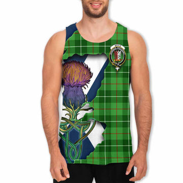 Boyle Tartan Family Crest Men's Tank Top Scottish Thistle Celtic Inspired Men - Tartan Vibes Clothing