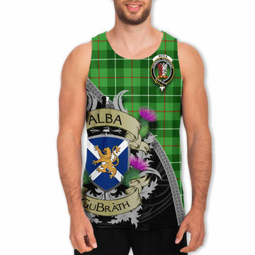 Boyle Tartan Family Crest Men's Tank Top Lion Rampant Royal Thistle Shield Celtic Inspired Men - Tartan Vibes Clothing