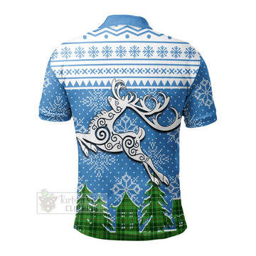 Boyle Clan Christmas Polo Shirt Celtic Reindeer Style