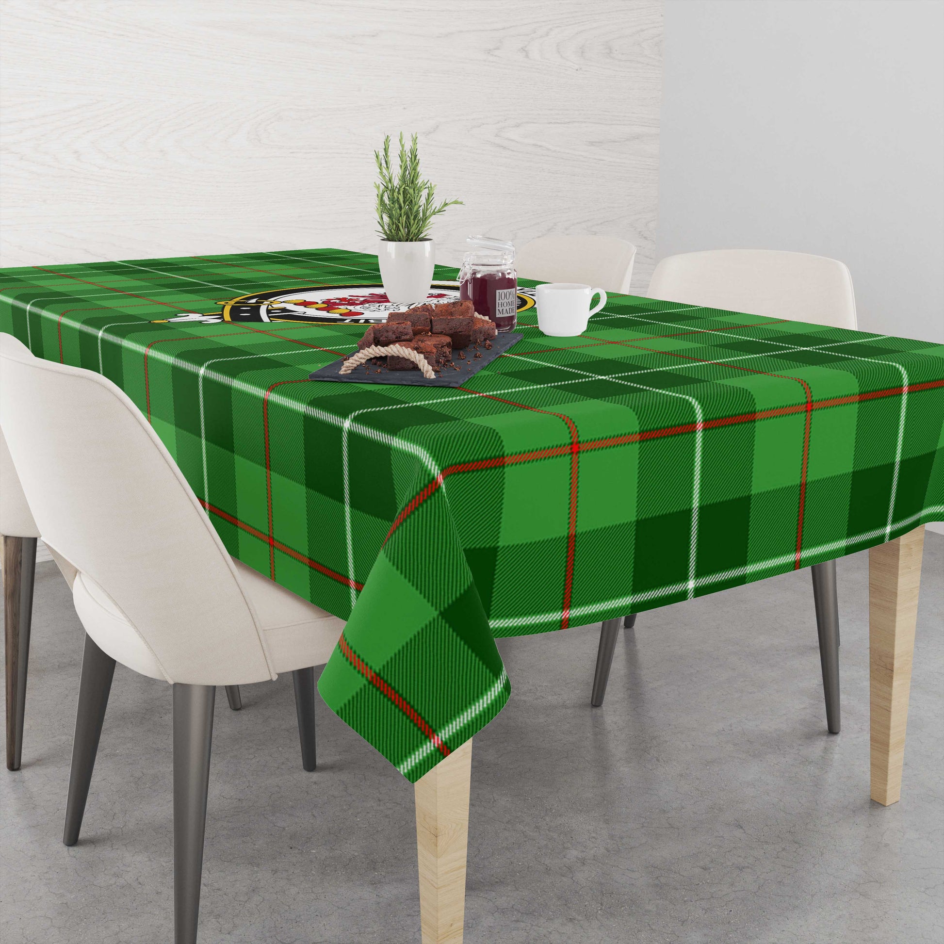 Boyle Tatan Tablecloth with Family Crest - Tartanvibesclothing