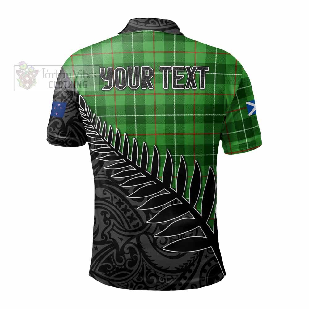 Boyle Crest Tartan Polo Shirt with New Zealand Silver Fern Half Style