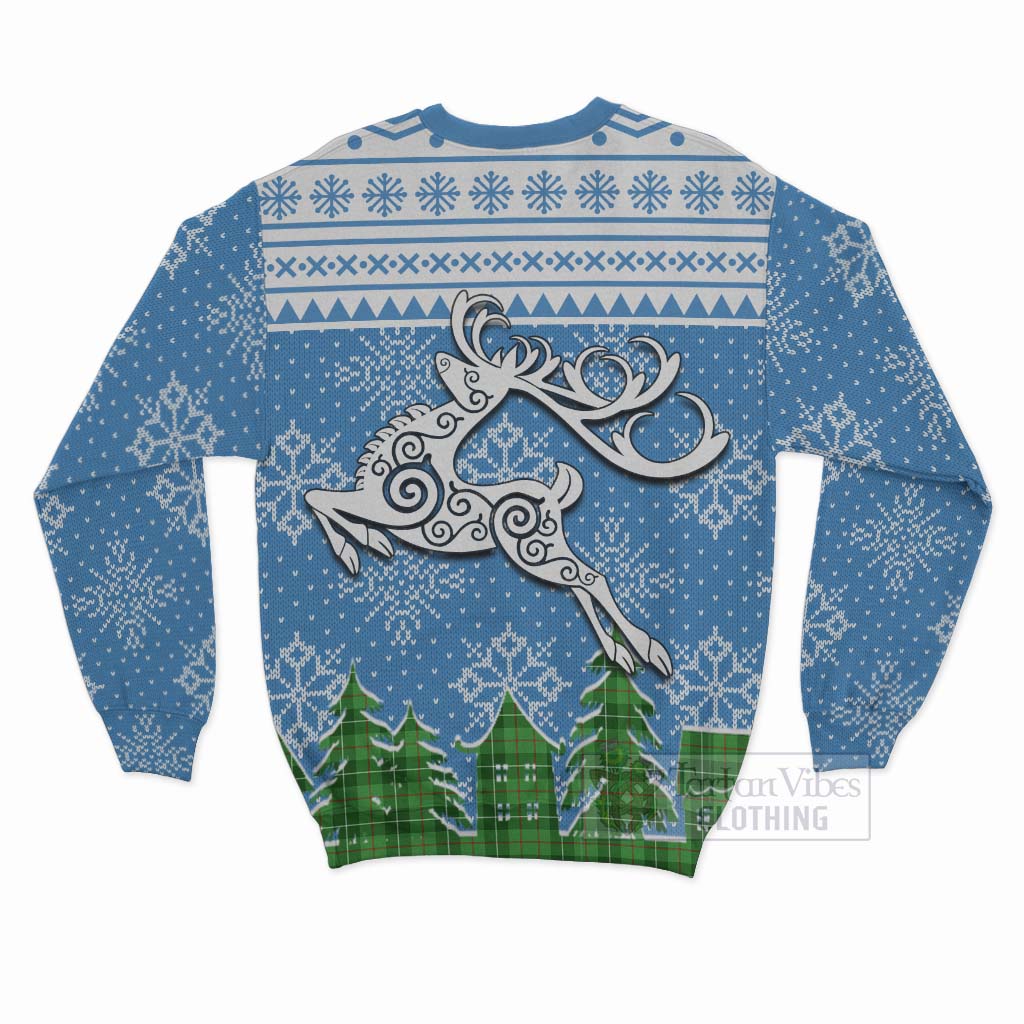 Tartan Vibes Clothing Boyle Clan Christmas Sweatshirt Celtic Reindeer Style