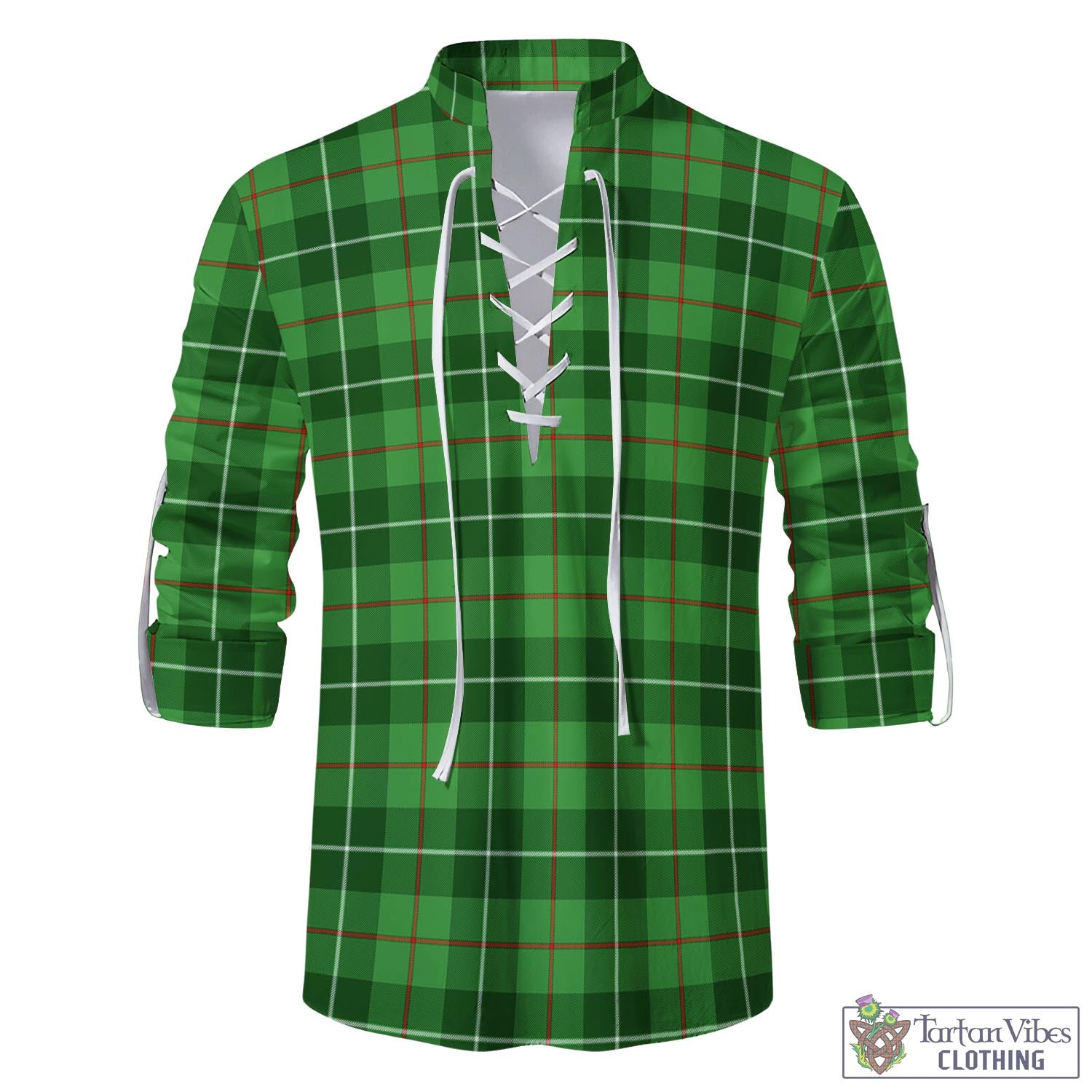 Tartan Vibes Clothing Boyle Tartan Men's Scottish Traditional Jacobite Ghillie Kilt Shirt