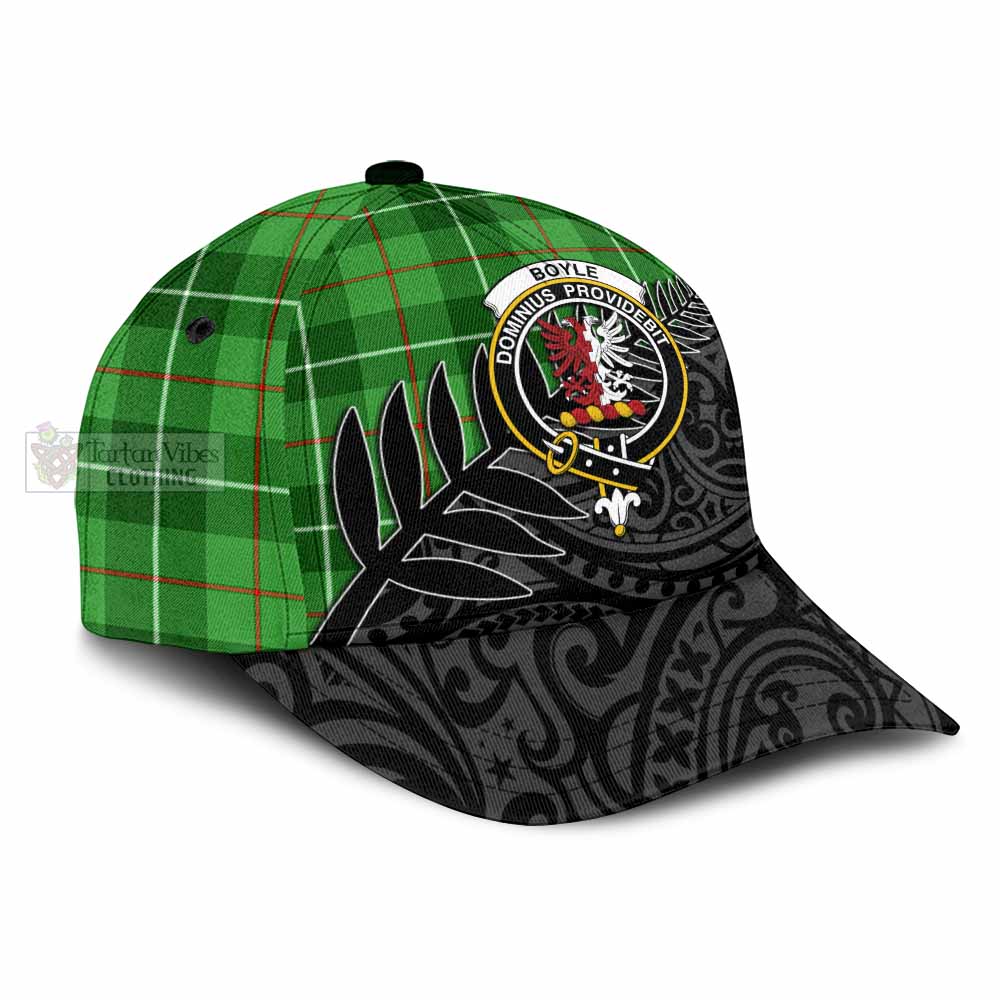 Tartan Vibes Clothing Boyle Tartan Classic Cap with New Zealand Silver Fern Half Style