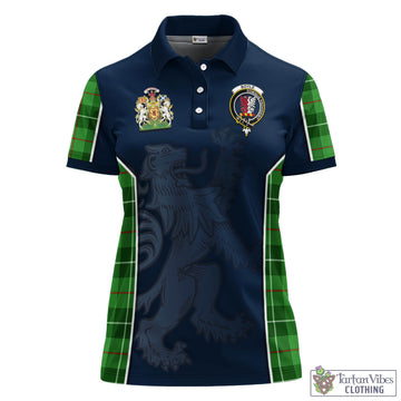 Boyle Tartan Women's Polo Shirt with Family Crest and Lion Rampant Vibes Sport Style