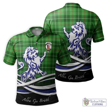 Boyle Tartan Polo Shirt with Alba Gu Brath Regal Lion Emblem