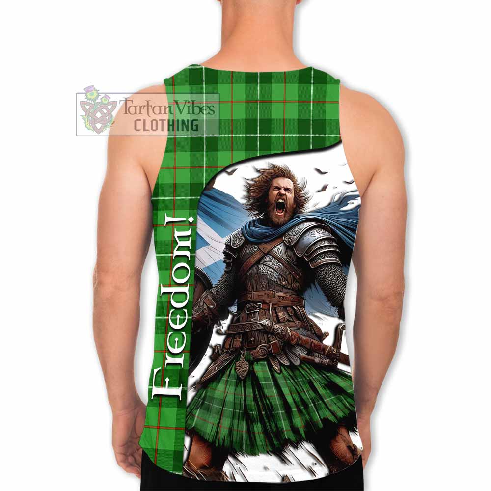 Tartan Vibes Clothing Boyle Crest Tartan Men's Tank Top Inspired by the Freedom of Scottish Warrior