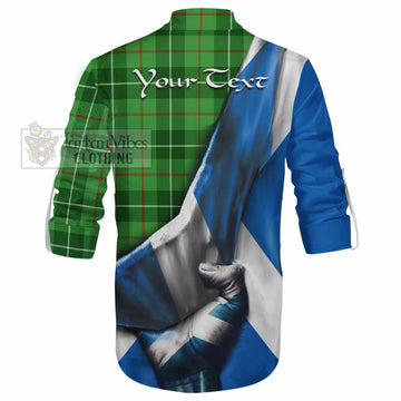 Boyle Tartan Ghillie Kilt Shirt with Family Crest Scotland Patriotic Style