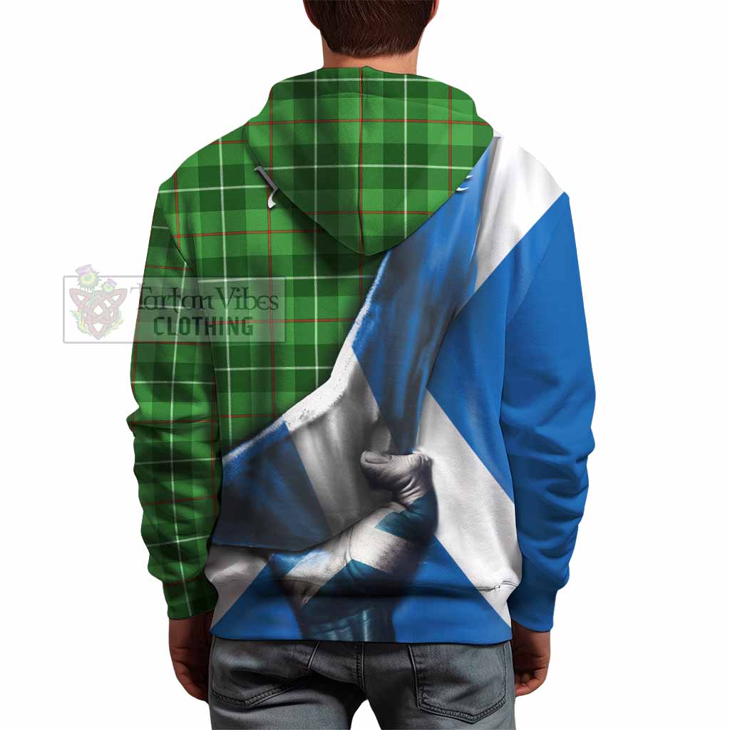 Tartan Vibes Clothing Boyle Tartan Hoodie with Family Crest Scotland Patriotic Style