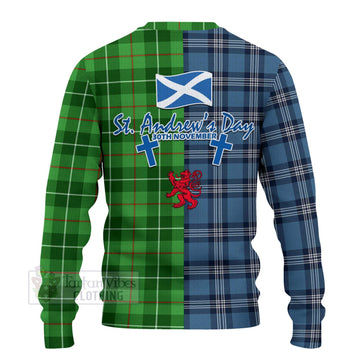 Boyle Tartan Knitted Sweater Happy St. Andrew's Day Half Tartan Style