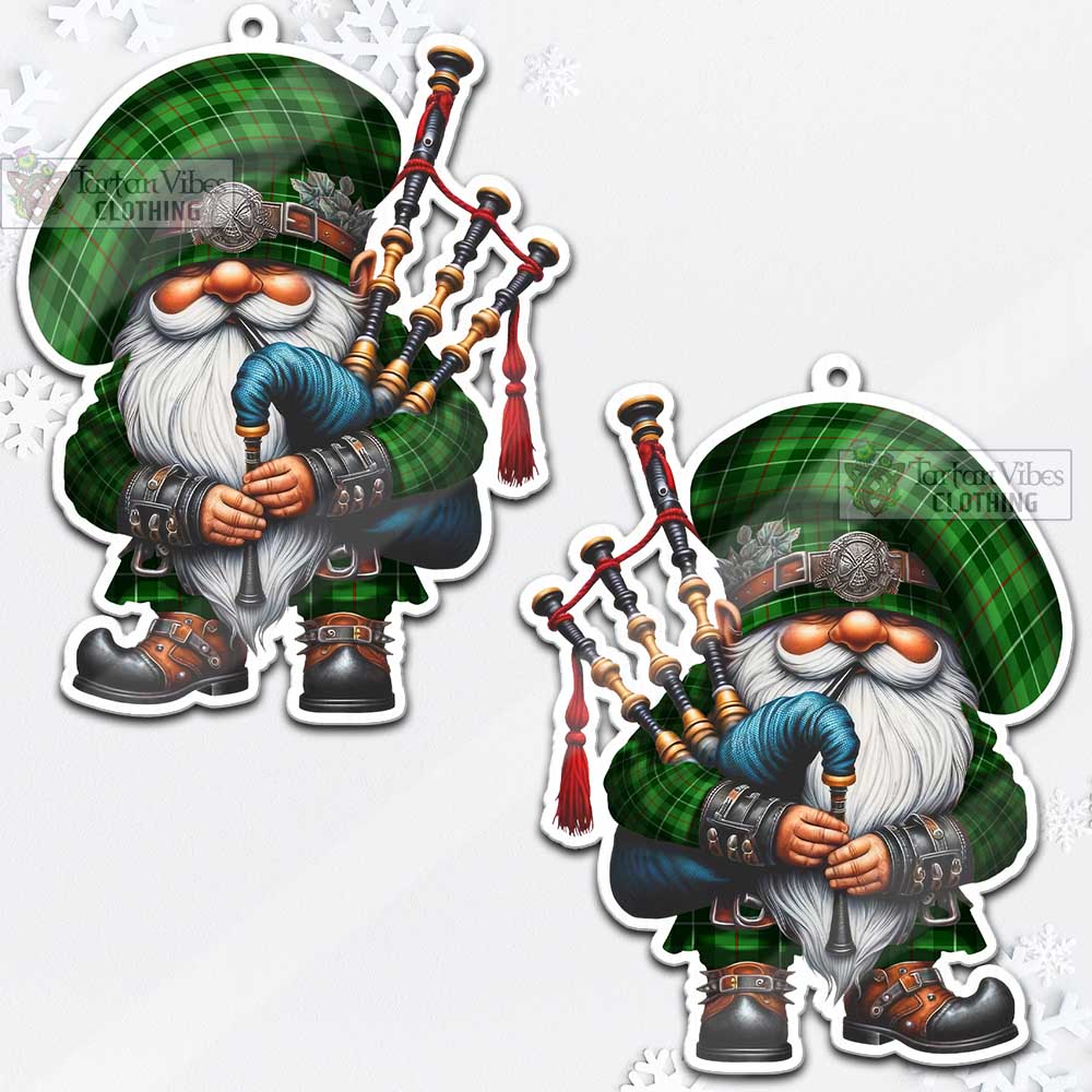 Tartan Vibes Clothing Boyle Tartan Badpiper Gnome Christmas Ornament