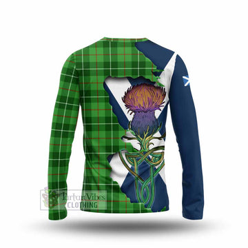 Boyle Tartan Family Crest Long Sleeve T-Shirt Scottish Thistle Celtic Inspired - Tartan Vibes Clothing