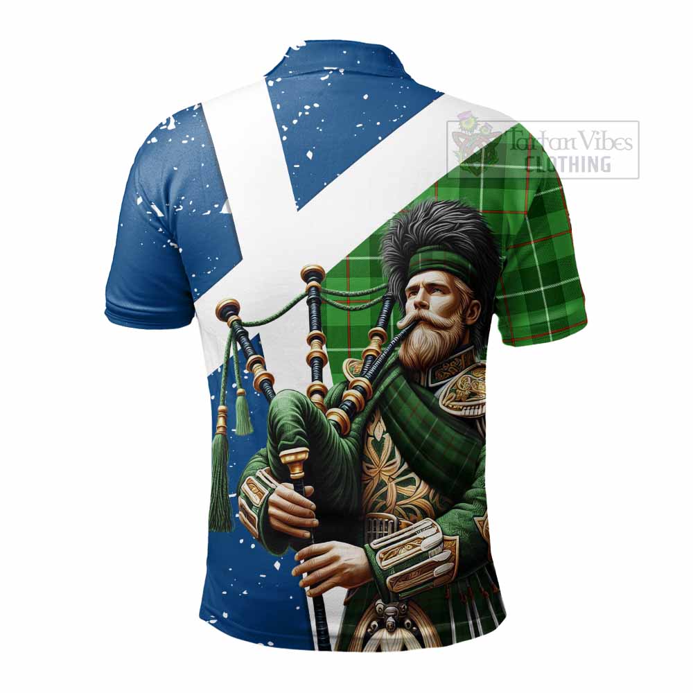 Tartan Vibes Clothing Boyle Tartan Polo Shirt with Family Crest Scottish Bagpiper Vibes