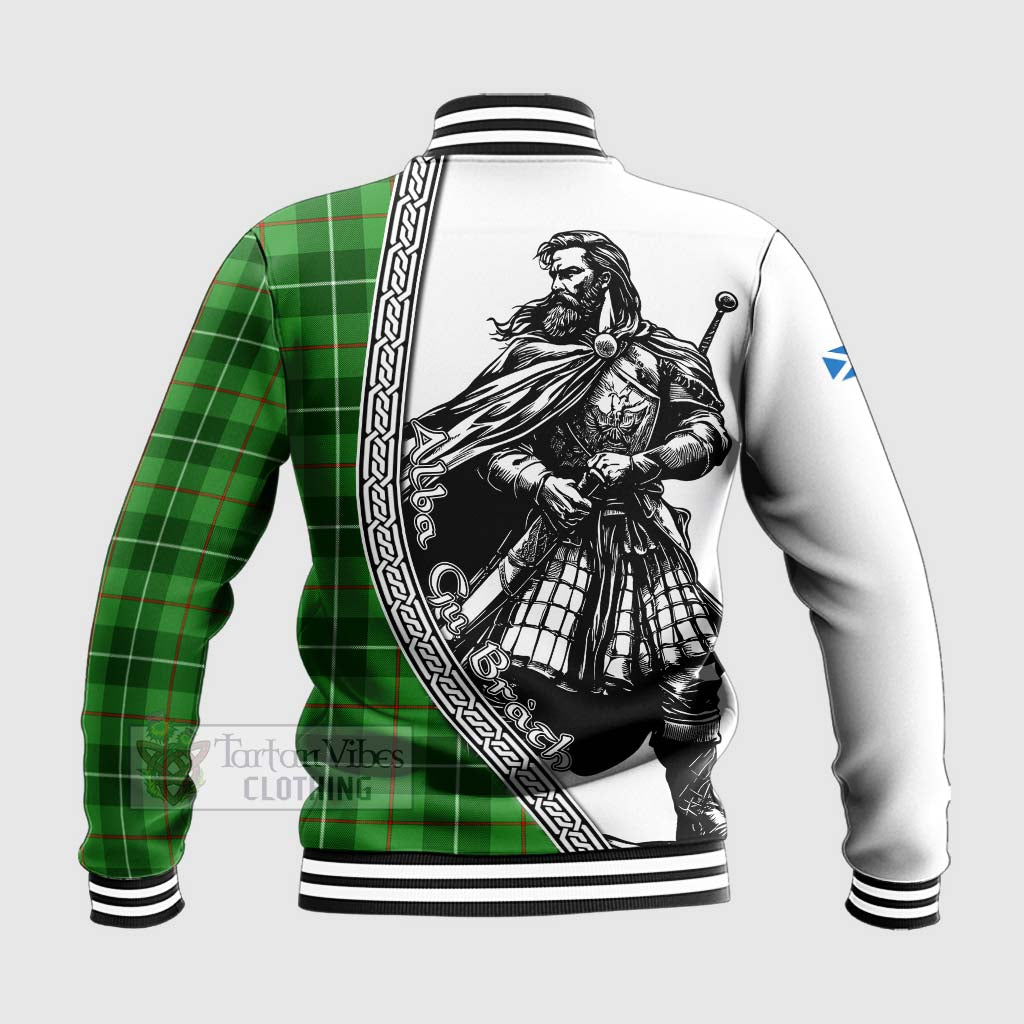 Tartan Vibes Clothing Boyle Tartan Clan Crest Baseball Jacket with Highlander Warrior Celtic Style